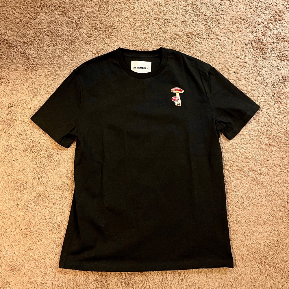 Jil Sander Unisex Black Tee – Size S (US Women’s 6 Fit Oversized)